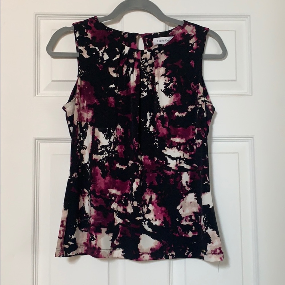 Petite Medium Calvin Klein sleeveless dress shirt